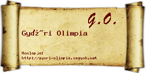 Győri Olimpia névjegykártya